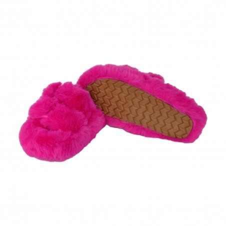 FURRY SLIPPER COLORS OF CALIFORNIA HC.SLIPPERS03 NFUX