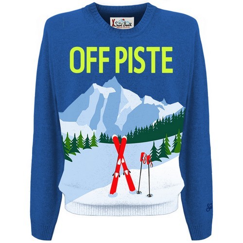 CREWNECK SWEATER OFF PISTE POSTCARD 17 MC2 SAINT BARTH HERONC 00124C