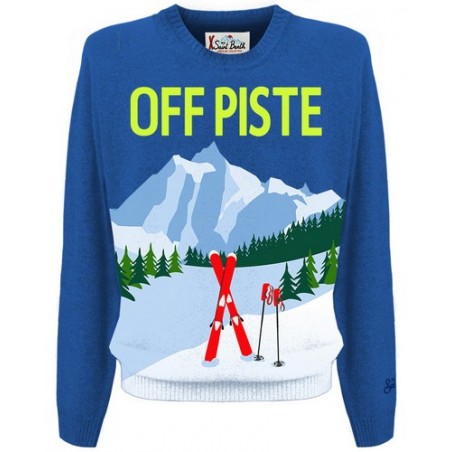 CREWNECK SWEATER OFF PISTE POSTCARD 17 MC2 SAINT BARTH HERONC 00124C