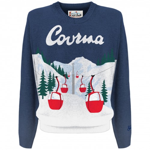 CREWNECK SWEATER COURMA CABLE 61 MC2 SAINT BARTH HERONC 00128C