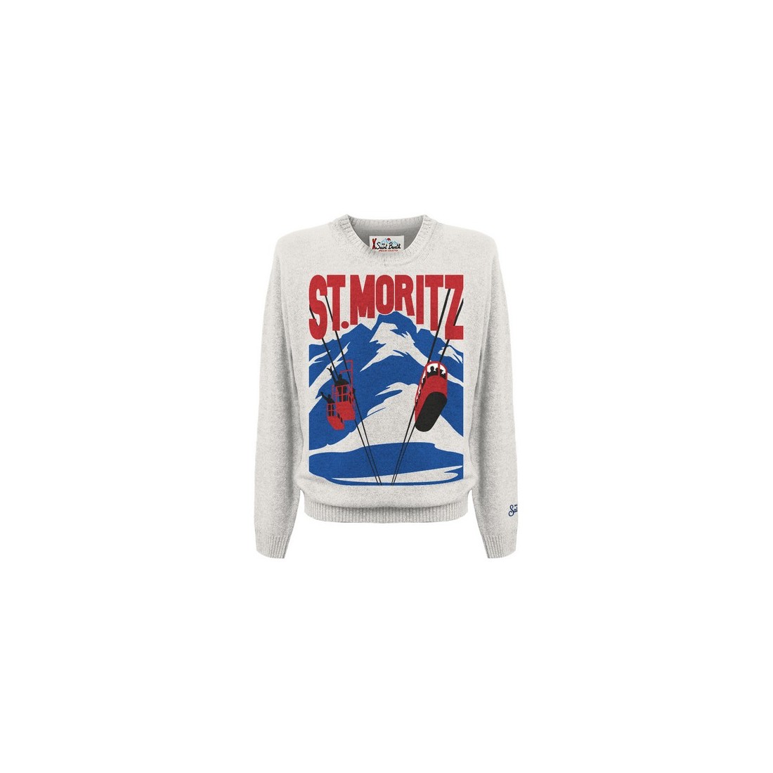 CREWNECK SWEATER MORI POSTCARD 10 MC2 SAINT BARTH HERONC 00547C