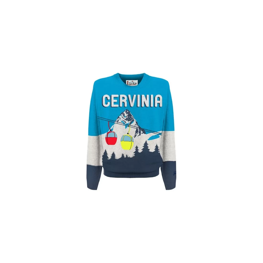 CREWNECK SWEATER CERVINIA POSTCARD 32 MC2 SAINT BARTH HERONC 00563C