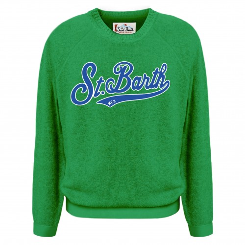 ROUND-NECK SWEATER EMB SBART TERRY 57 MC2 SAINT BARTH HERON 00963C