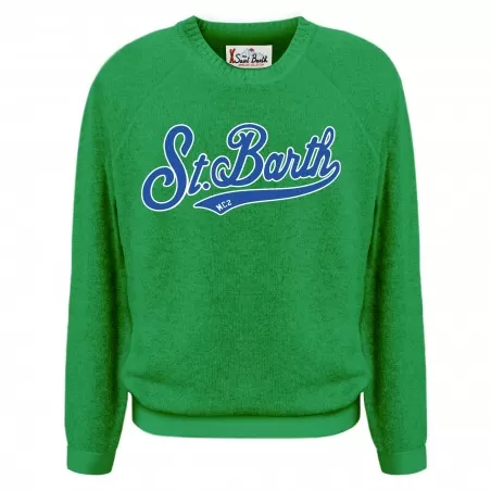 ROUND-NECK SWEATER EMB SBART TERRY 57 MC2 SAINT BARTH HERON 00963C