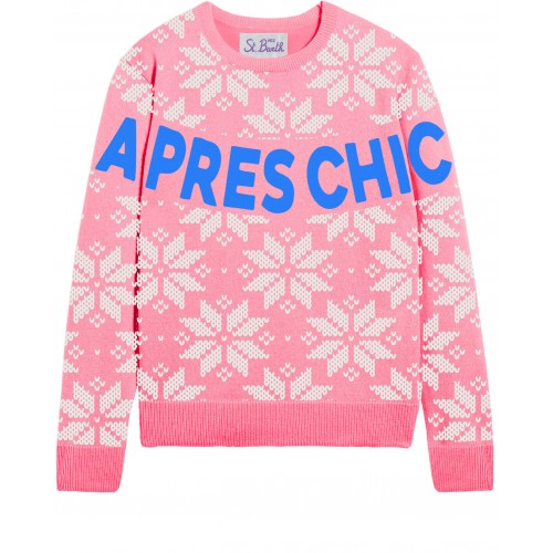 CREWNECK SWEATER APRES CHIC FLAKE ST 21D MC2 SAINT BARTH EDELWEISS 01115C