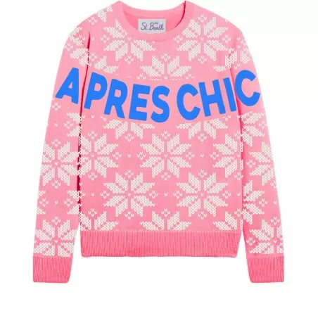 CREWNECK SWEATER APRES CHIC FLAKE ST 21D MC2 SAINT BARTH EDELWEISS 01115C