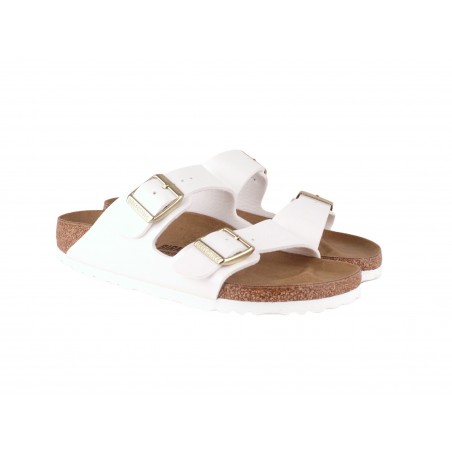CIABATTA ARIZONA BIRKO FLOR PATENT BIRKENSTOCK 1005294 WHITE