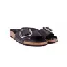 CIABATTA MADRID BIG BUCKLE OILED LEATHER BIRKENSTOCK 1006523 BLACK