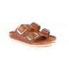 CIABATTA FIBBIE ARIZONA OILED LEATHER BIRKENSTOCK 1011073 COGNAC