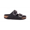 CIABATTA ARIZONA BIG BUCKLE OILED LEATHER BIRKENSTOCK 1011075 BLACK