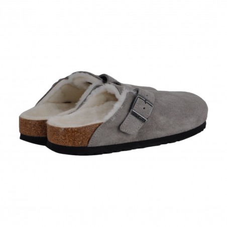 SABOT BOSTON  SHEARLING BIRKENSTOCK 1017651 STONE