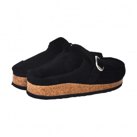 SABOT BUCKLEY SHEARLING BIRKENSTOCK 1018126 BLACK
