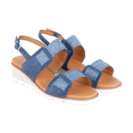 SANDALO CON ZEPPA TORLASCO 10346 BLU