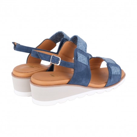 SANDALO CON ZEPPA TORLASCO 10346 BLU