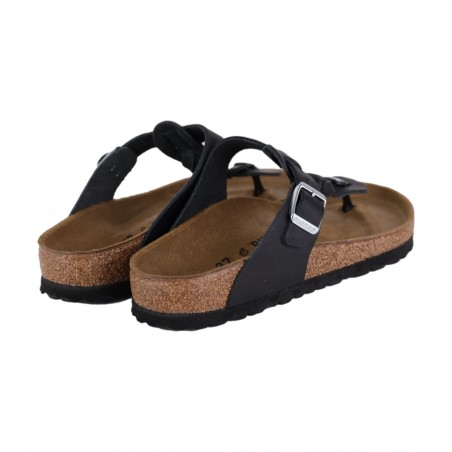 INFRADITO GIZEH BRAIDED OILED LEATHER BIRKENSTOCK 1021349 BLACK