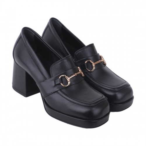 MOCASSINO CON MORSETTO POESIE VENEZIANE FCA122 NERO