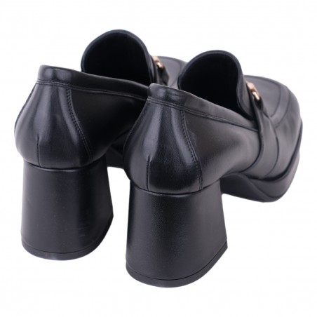 MOCASSINO CON MORSETTO POESIE VENEZIANE FCA122 NERO