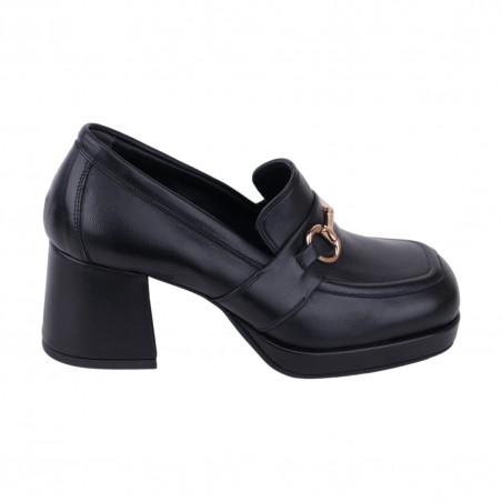 MOCASSINO CON MORSETTO POESIE VENEZIANE FCA122 NERO
