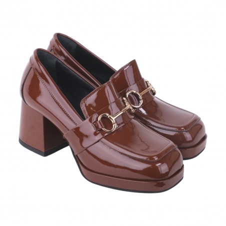 MOCASSINO CON MORSETTO POESIE VENEZIANE FCA122 TERRA