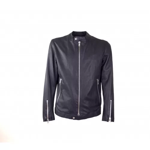 GIACCA  BIKER TRAFORATO BULLY 5483/PERF BLU