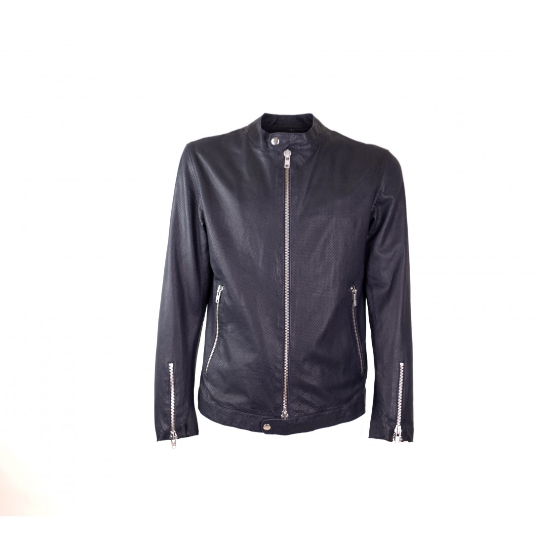 GIACCA  BIKER TRAFORATO BULLY 5483/PERF BLU