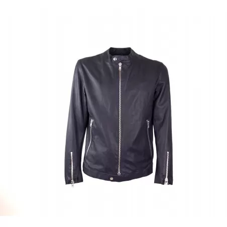 GIACCA  BIKER TRAFORATO BULLY 5483/PERF BLU