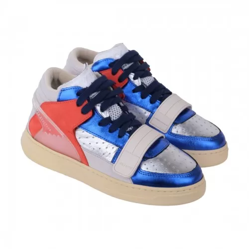 SNEAKERS CON STRAP RUN OF RUNARCHY ARGENTO