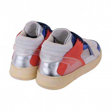SNEAKERS CON STRAP RUN OF RUNARCHY ARGENTO