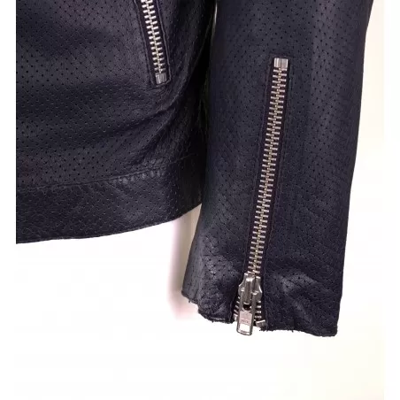 GIACCA  BIKER TRAFORATO BULLY 5483/PERF BLU