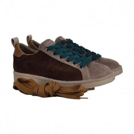 LACE-UP SHOE TRICOLOR WOOL LINING PANCHIC P01M1600100329 D11D13