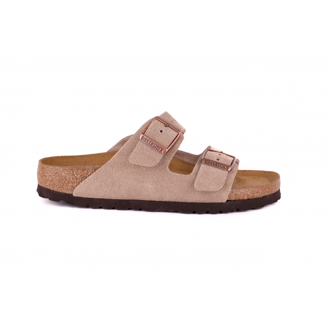 CIABATTA ARIZONA SUEDE LEATHER BIRKENSTOCK 951303 TAUPE