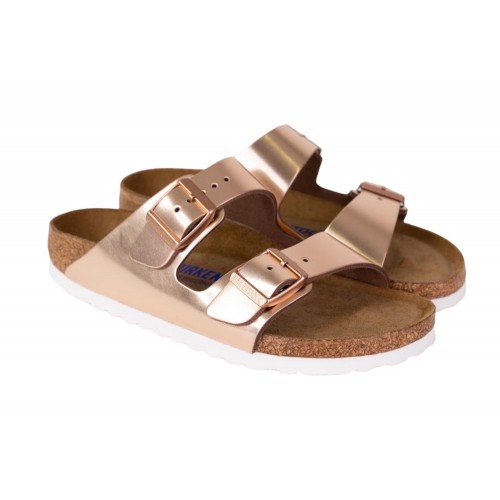 CIABATTA ARIZONA LEATHER METALLIC BIRKENSTOCK 952093 COPPER