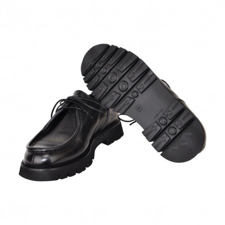 MOCASSINO ALLACCIATO SEBOYS 1046 NERO
