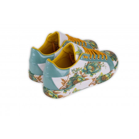 SNEAKERS PATENT  LEATHER / RISE 22YA-1224 TURCHESE