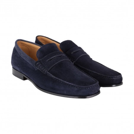 MOCASSINO CAMOSCIO LA PARIGINA 310 BLU