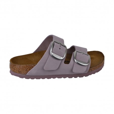 CIABATTA ARIZONA BIG BUCKLE NUBUCK LEATHER BIRKENSTOCK 1023276 LILAC