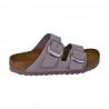CIABATTA ARIZONA BIG BUCKLE NUBUCK LEATHER BIRKENSTOCK 1023276 LILAC