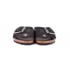CIABATTA MADRID BIG BUCKLE OILED LEATHER BIRKENSTOCK 1006523 BLACK