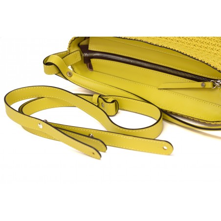BORSA PELLE TESSUTO JADE GIANNI CHIARINI BS9526TRC-VEL 12283