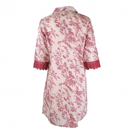 ABITO CAMICIA FIORI ROSSI ICONIQUE 090 BEIGE
