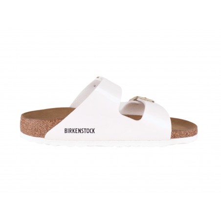 CIABATTA ARIZONA BIRKO FLOR PATENT BIRKENSTOCK 1005294 WHITE