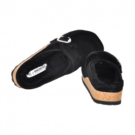 SABOT BUCKLEY SHEARLING BIRKENSTOCK 1018126 BLACK