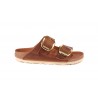 CIABATTA FIBBIE ARIZONA OILED LEATHER BIRKENSTOCK 1011073 COGNAC