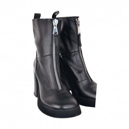 TRONCHETTO CON ZIP STRATEGIA A5283 NERO
