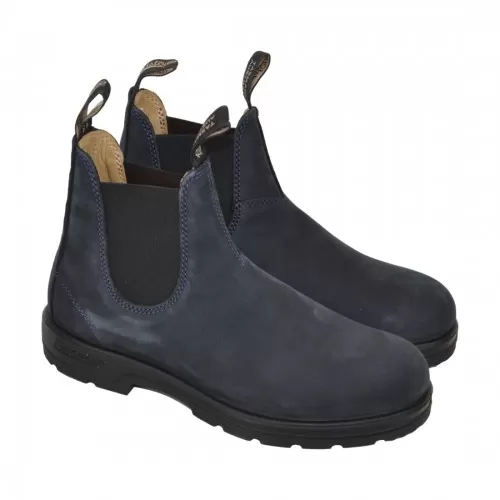 BEATLES EL SIDE BOOT NUBUCK BLUNDSTONE 1940 NAVY