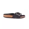 CIABATTA MADRID BIG BUCKLE OILED LEATHER BIRKENSTOCK 1006523 BLACK