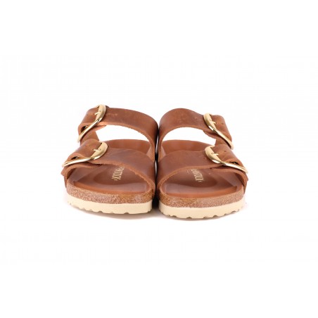 CIABATTA FIBBIE ARIZONA OILED LEATHER BIRKENSTOCK 1011073 COGNAC