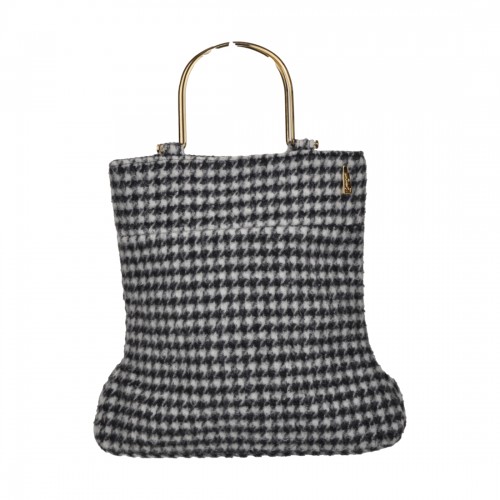 BORSA BRENDA PIED DE POULE LA MILANESA BRE-N NERO