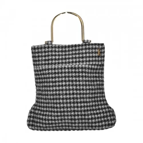 BORSA BRENDA PIED DE POULE LA MILANESA BRE-N NERO