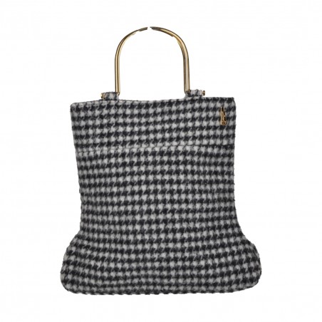 BORSA BRENDA PIED DE POULE LA MILANESA BRE-N NERO